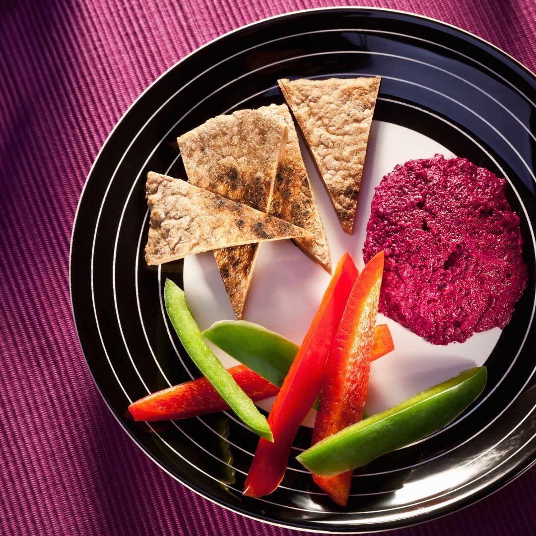 Beetroot Hummus Dip