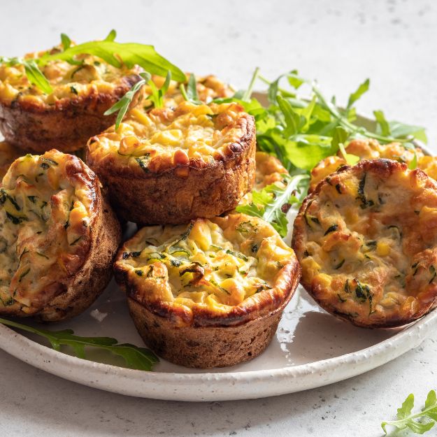 Corn, Carrot and Zucchini Muffins