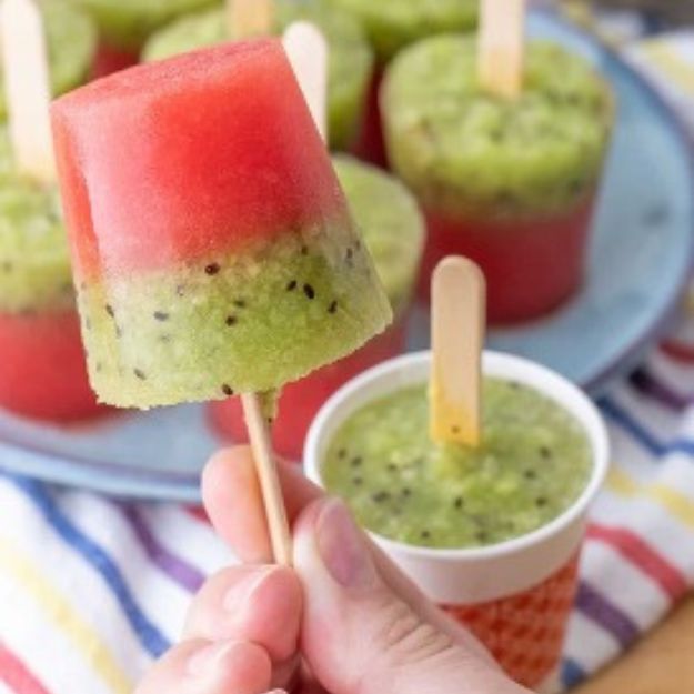 Watermelon and Kiwi Cups