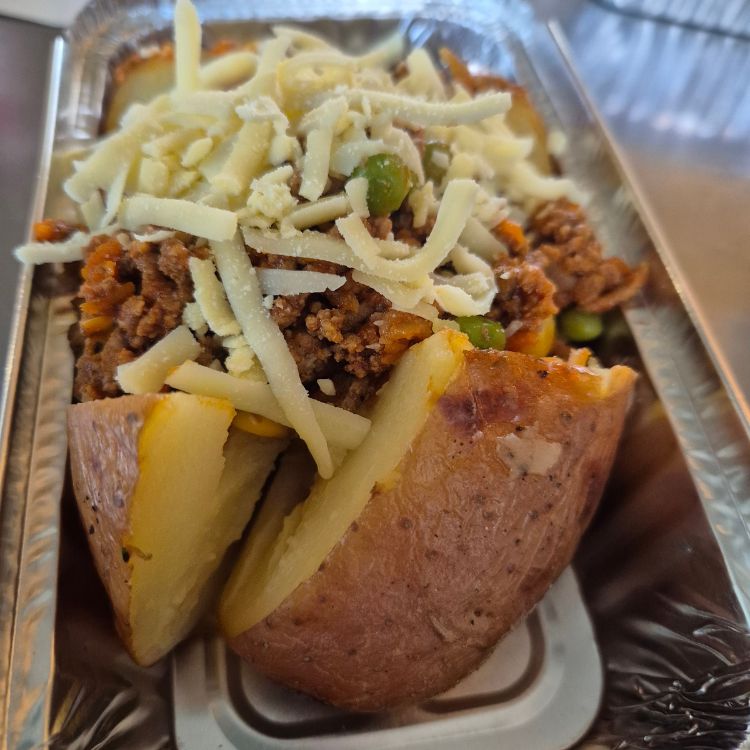 Baked Potato with Savoury Mince
